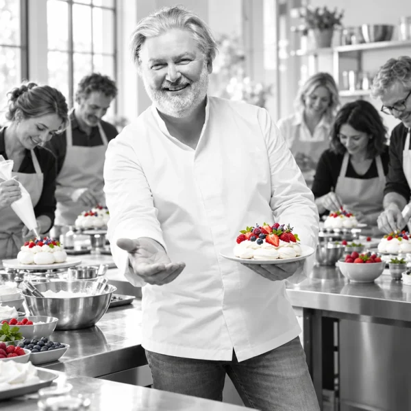 Cours de pâtisserie avec le Chef Joël MAIER : apprenez à préparer les meilleures pavlovas de Lyon