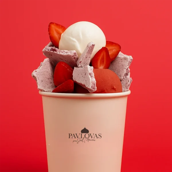 Glace Pavlo’Pot Yaourt fraise par Pavlovas Joël MAIER