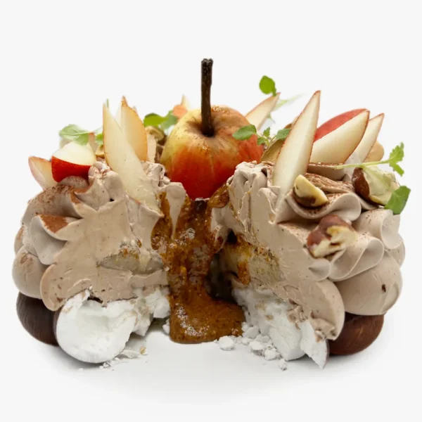 Pavlova à partager Poire – Chocolat – Praliné amandes noisettes par Pavlovas Joël Maier – Photo N°3