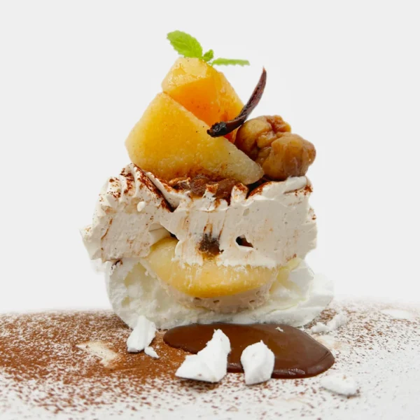 Pavlova Châtaigne – Coing – Vanille – Chocolat par Pavlovas Joël MAIER, photo N°3