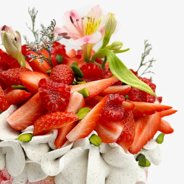 Pavlova Vanille – Praliné Pistaches – Fraise par Pavlovas Joël MAIER, photo N°5